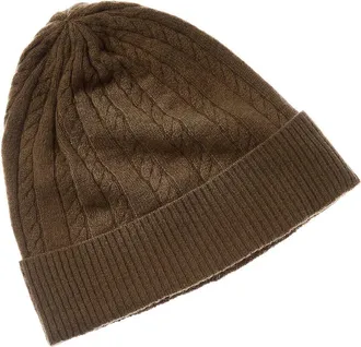 Brodie Cable Pom Pom Cashmere Hat