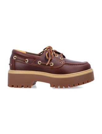 Timberland Leather Platform Boat Shoes