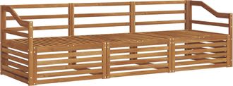 vidaXL Conjunto De Sof&aacute;s De Exterior 3 Uds. Natural Vidaxl