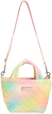 Marc Jacobs Mini Diamond Quilt Triangle Tote Bag in Magenta Multi at Nordstrom Rack