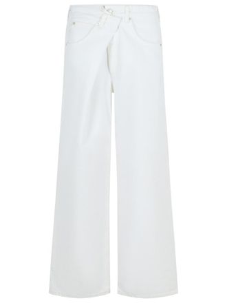 A Gold E Vana White Cotton Jeans