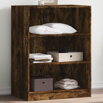 vidaXL Armario De Madera De Ingenier&iacute;a Roble Ahumado 77x48x102 Cm Vidaxl Marr&oacute;n
