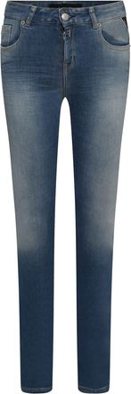 Replay Womens Faaby Slim-Fit Jeans in Blue Cotton - Size 32W/30L