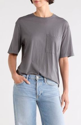 TWP Crewneck Short Sleeve Oversize T-Shirt in Charcoal at Nordstrom Rack, Size Xx-Small