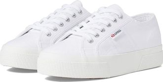 Superga 2740 Platform Womens Shoes White : EU 35.5 (US Womens 5.5) Medium, Canvas