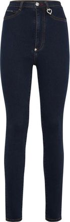 Philipp Plein Dames, Jeans, Blauw, Maat: W28 Katoen