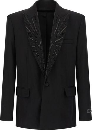 Balmain Blazers - Heren - Blazers - Zwart - 2XL - Jassen