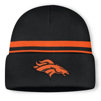 Nike Denver Broncos Primetime Utility Nike Mens NFL Cuffed Beanie in Black | NF40052Y8W-10L