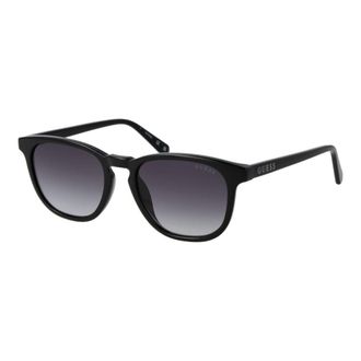 Guess Zwarte Roestvrijstalen Zonnebril