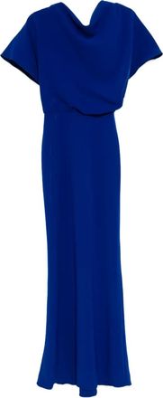 Amsale Abito da sera in crêpe - Blu