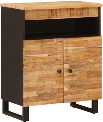 vidaXL Side Cabinet with Door Brown 60 x 33 x 75 cm Solid Mango Wood vidaXL