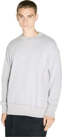 Comme Des Gar&ccedil;ons T-shirt met geborduurd logo - Heren - Sweatshirts - Grijs - S - Katoen - Hoodies & sweatvesten