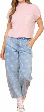 Blu Pepper Loves Me Loves Me Not Jeans In Light Denim