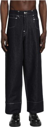 Junya Watanabe Jeans, Heren, Blauw, L, Wide Jeans