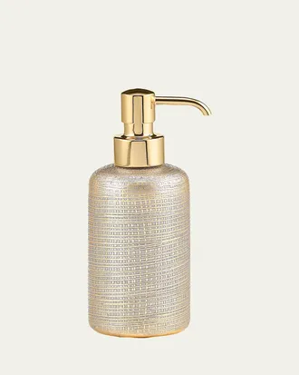 Labrazel Woven Metallic Pump Dispenser with Golden Polished Top