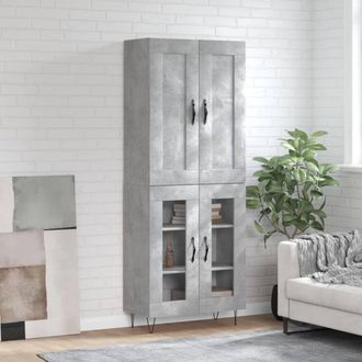 Berkfield Home Highboard Concrete Grey 69.5x34x180 cm Engineered Wood