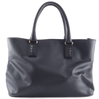 Bottega Veneta Black Pvc Leather Tote Bag (Pre-Owned)