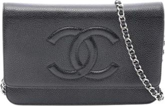 Chanel Pre-owned Vintage Cross Body Bag - Dames - Vintage Schoudertas - Zwart - ONE Size - Vintage