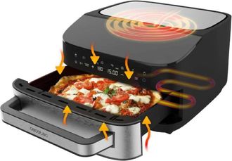 Cecotec Cecotec Horno El&eacute;ctrico Para Pizza De 7l Pizza&fry 7000. 2200w, Pizzas De 13 Pulgadas, Pantalla T&aacute;ctil, 8 Programas