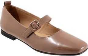 Bueno Eliana Mary Jane Flat in Taupe Patent at Nordstrom Rack, Size 10.5-11Us / 42Eu