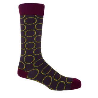 Peper Harow Linked Mens Socks - Purple