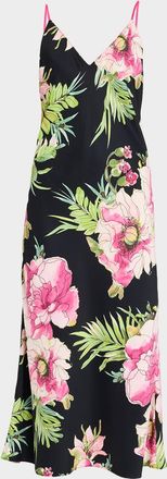 Natori Sonomi Backless Floral-Print Nightgown