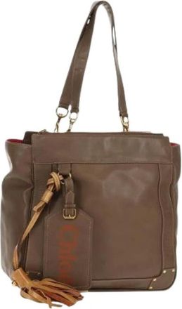 Chlo&eacute; Pre-owned Handbags, female, Brown, Size: ONE SIZE Pre-owned Tote Bag