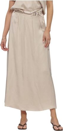 Bruuns Bazaar Weckiabbsurina Skirt - Dames - Midirokken - Beige - XS - Rokken