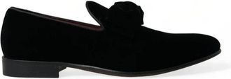 Dolce & Gabbana Loafers - Heren - Loafers - Zwart - 40 EU - Katoen - Schoenen