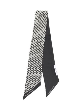 Tagliatore Silk Scarf Scarves And Foulards Nero-Uomo