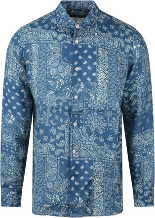 MC2 Saint Barth bandana print button-up shirt - Blue