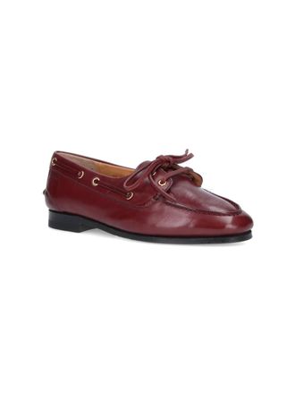 Bally Womens Flat Shoes Brown Buffalo