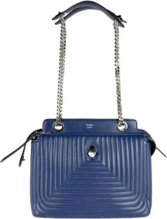 Fendi Pre-owned Shoulder Bags, female, Blue, Size: ONE SIZE Pre-owned Vintage Shoulder Bag