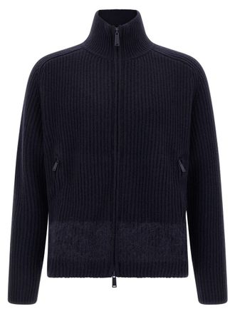 Dsquared2 Carded Wool Insert Cardigan