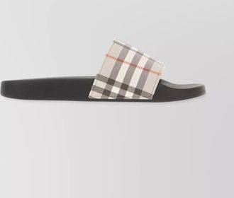 Burberry synthetic leather slides