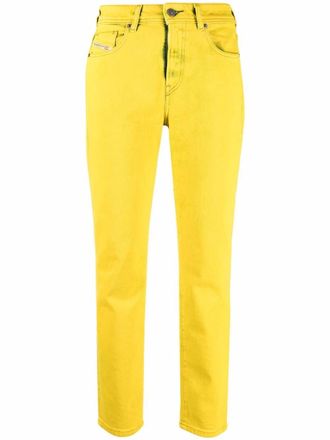 Diesel tapered slim-fit jeans - women - Cotton/Polyester/Spandex/Elastane - 29/32 - Yellow