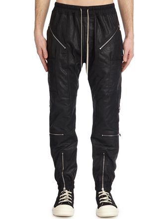 Rick Owens Headon Joggers Zwarte Leren Broek