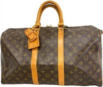 Louis Vuitton Vintage, unisex, Bruin, ONE Size, Pre-owned Weekendtas
