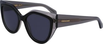 Ferragamo SF2004S 024 Womens Sunglasses Black Size 53