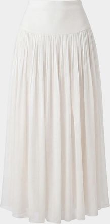 Nicholas Tani Ruched A-Line Maxi Skirt