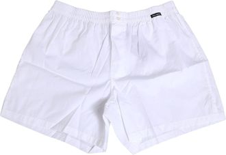Dolce & Gabbana White Cotton Regular Boxer Shorts Mens Underwear