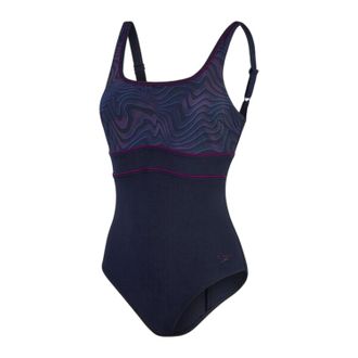 Speedo Dames/Dames Eclips E&eacute;ndelig Zwempak (Zwart/Paars)