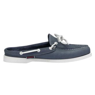 Sebago Womens/Ladies Nubuck Clogs (Blue Navy) - Size UK 3.5