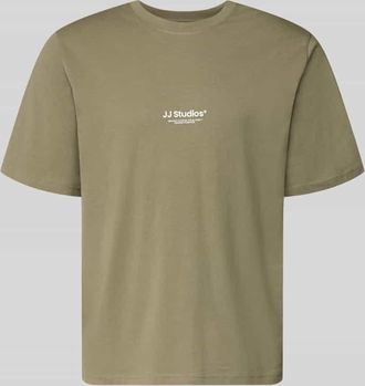 Jack & Jones Jack & Jones T-Shirt mit Logo und Rundhalsausschnitt in Oliv, Gr&ouml;&szlig;e XXL