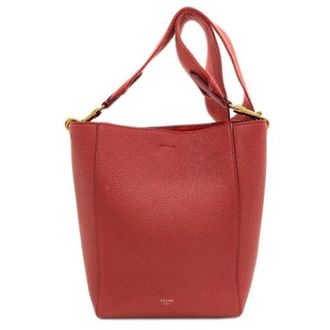 Celine Pre-owned Bucket Bags, female, Red, Size: ONE SIZE Pre-owned Vintage Shoulder Bag