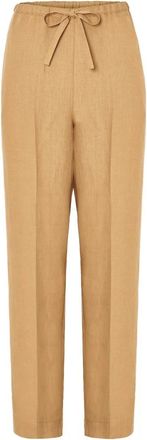 Forte_Forte Broeken, Dames, Geel, M, Elegante Broeken