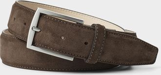 Le 31 Mens Topstitched suede belt Made in Canada