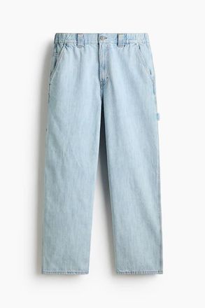 H&M Baggy Carpenter Jeans in Light Denim Blue at Nordstrom, Size X-Small