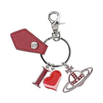 Vivienne Westwood Keychains, female, Red, ONE SIZE, I Love Orb Keyring