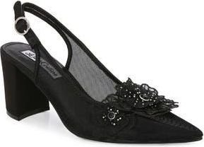 Lady Couture Ballroom Pointed Toe Slingback Pump in Black at Nordstrom Rack, Size 12